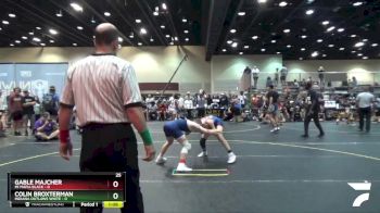 108 lbs Round 1 (6 Team) - Colin Broxterman, Indiana Outlaws White vs Gable Majcher, Mi Mafia Black