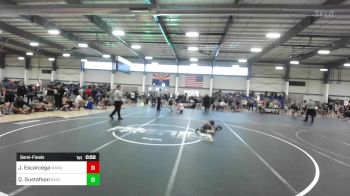 58 lbs Semifinal - Jackson Escarcega, Manu WC vs Quade Gustafson, Badlands Elite