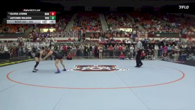 120 lbs Cons. Semi - Autumn Wilson, Tonganoxie Hs vs Olivia Lyons, Burlington Hs