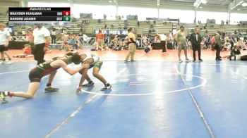 100 lbs Semifinal - Brayden Kuhlman, Ohio United - MS vs Dandre Adams, Team Lil SHUTTs - MS