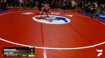 49 lbs Cons. Round 2 - Ryker Layher, Douglas Wrestling Club vs Luke Haar, Douglas Wrestling Club