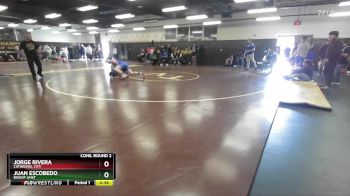 175 lbs Cons. Round 2 - Juan Escobedo, Bishop Amat vs Jorge Rivera, Cathedral City