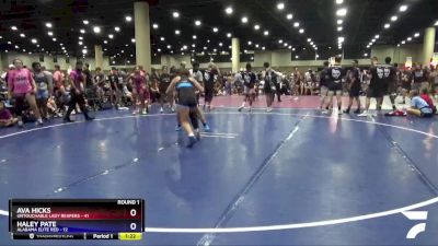 155 lbs Round 1 (4 Team) - Ava Hicks, Untouchable Lady Reapers vs Haley Pate, Alabama Elite Red