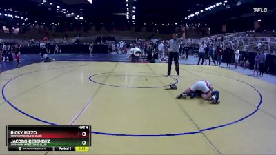 108 lbs Quarterfinal - Ricky Rizzo, MIAMI WRESTLING CLUB vs Jacobo Resendez, Jayhawk Wrestling Club