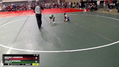 55 lbs Quarterfinal - Collin Bonnema, Paynesville vs Brooks Lonneman, Adrian