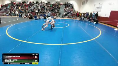 113 lbs Cons. Round 2 - Skylar Howe, Thunder Basin vs Logan Gardner, Wind River