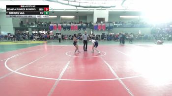 132 lbs Round Of 32 - Monica Flores Romero, Fairfield Warde vs Addison Vail, Stafford