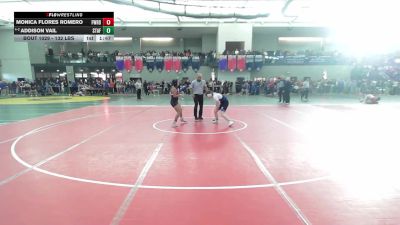 132 lbs Round Of 32 - Monica Flores Romero, Fairfield Warde vs Addison Vail, Stafford