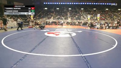 4A-150 lbs Cons. Round 2 - Darrell Hunting, Star Valley vs Vander Jonas, Cheyenne East