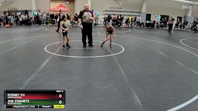 55 lbs Cons. Round 1 - Sydney Yu, Germantown vs Zoe Zwanetz, Headhunters