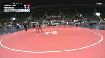 207 lbs Semifinal - Andrea Smith, Mount Olive vs Cheyenne Cruce, Unattached Lindsey Wilson