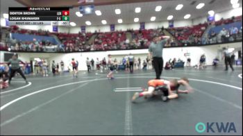 52 lbs Consi Of 4 - Denton Brown, Lexington Wrestling Club vs Logan Shumaker, F-5 Grappling