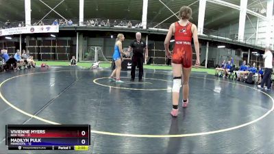 143 lbs Round 1 (8 Team) - Vivienne Myers, New York vs Madilyn Pulk, Minnesota