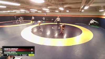 106 lbs Round 1 - Ashdyn Densley, Carbon Wrestling Club vs Kayden Smith, Carbon Wrestling Club