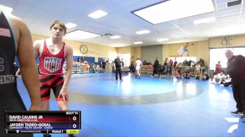 87kg/100kg Round 5 - David Calkins Jr, Delta Wrestling Club vs Jayden Tadeo-Gosal, Community Youth Center - Conco