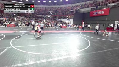 85 lbs Champ. Round 2 - Hayden LuMaye-bettis, Askren Wrestling Acadamy vs LyRick Mathews, Rosholt