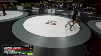 144 lbs Cons. Round 3 - Isaiah Torres, Turlock High School Wrestling vs Leonardo Lucatero, California