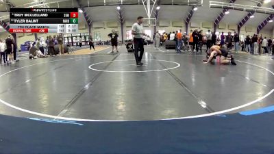 184 lbs 7th Place Match - Troy McClelland, Seton Hill vs Tyler Balint, Randolph