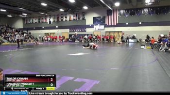 100 lbs 3rd Place Match - Hadassah Wolcott, Iowa City, City High vs Taylor Cavanh, Iowa City, Liberty