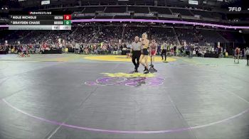 D4-106 lbs Cons. Round 3 - Brayden Chase, North Muskegon vs Kole Nichols, Holton