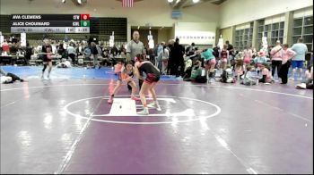 80 lbs Rr Rnd 3 - Ava Clemens, Cordoba Trained (Sand Storm Sisters) vs Alice Chouinard, ICWL Lady Bruisers