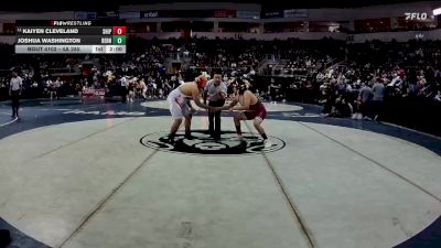 4A 285 lbs Champ. Round 1 - Kaiyen Cleveland, Shiprock vs Joshua Washington, Bernalillo