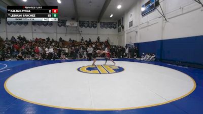 124 lbs Champ. Round 2 - Leesayo Sanchez, Windsor vs Balam Letona, Santa Cruz