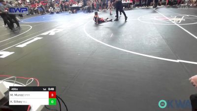 49 lbs Round Of 32 - Malik Munoz, Sperry Wrestling Club vs Kenneth Silkey, Hilldale