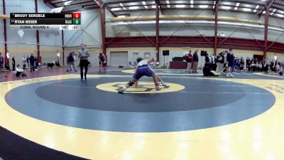 175 lbs Cons. Round 4 - Ryan Meier, Blair Academy vs Brody Sendele, Hononegah