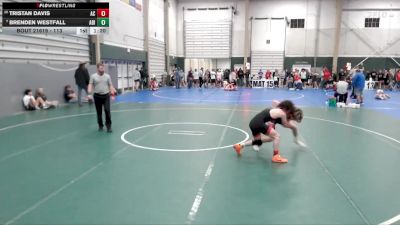 113 lbs Quarterfinal - Brenden Westfall, Abilene vs Tristan Davis, Aquinas Catholic