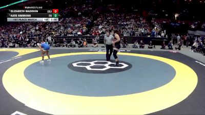 G-170 lbs 1st Place Match - Kate Simmons, G-Findlay vs Elizabeth Madison, G-Loveland