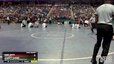 3A 132 lbs Cons. Round 1 - Gabe Smith, Ashe County vs Garrett Gainer, Central Academy Of Technology And Arts