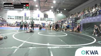 64 lbs Rr Rnd 1 - Sofie Mcnatt, HURRICANE WRESTLING ACADEMY vs Camryn Price, Team Tulsa Wrestling Club