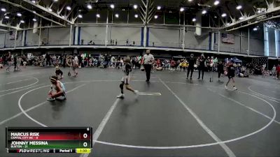 64 lbs Round 4 (6 Team) - Johnny Messina, Buxton vs Marcus Risk, Capital City WC