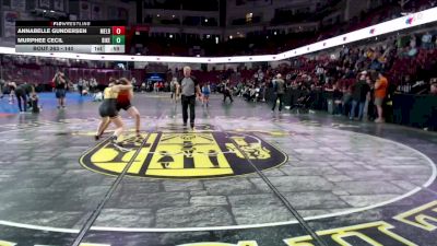 140 lbs Cons. Round 3 - Murphee Cecil, Bishop Kelly vs Annabelle Gundersen, Melba