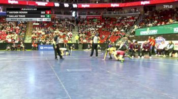 1A-138 lbs Cons. Round 3 - Hayden Roush, Shenandoah vs Dallas Tisue, Wapsie Valley