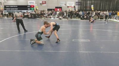 113 lbs Champ. Rd Of 32 - Max Rentsch, Team Nazar Training Center vs Zeke Sanchez, Sanderson Wrestling Academy