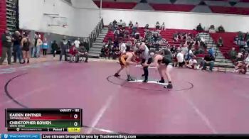182 lbs Round 4 - Kaiden Kintner, Toppenish Boys vs Christopher Bowen, White River