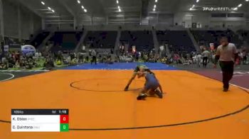 109 lbs Semifinal - Kaden Obien, Precision WC vs Cannen Quintana, Dinuba WC