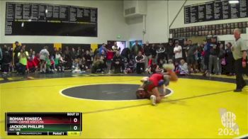 83 lbs Champ. Round 1 - Roman Fonseca, Daniel Cormier Wrestling vs Jackson Phillips, Mat Time