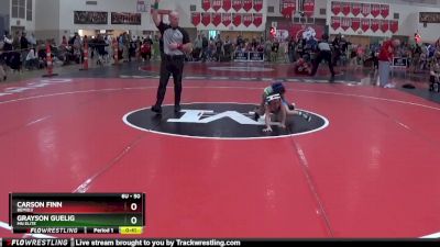 50 lbs Semifinal - Carson Finn, Bemidji vs Grayson Guelig, MN Elite