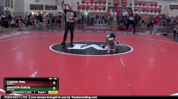 50 lbs Semifinal - Carson Finn, Bemidji vs Grayson Guelig, MN Elite