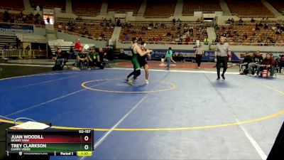 D2-157 lbs Quarterfinal - Trey Clarkson, Campo Verde vs Juan Woodill, Desert View