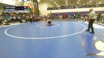 120 lbs 3rd Place Match - Nash Larsen, Coeur D Alene vs Logan Loaiza, Post Falls