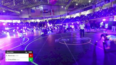 70 lbs Quarterfinal - Ezekiel Ramirez, Juggernaut WC vs Liam Crousillac, Gulf Coast WC