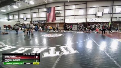 50 lbs Quarterfinal - Paxton Dunbar, Uintah vs Kade Sweat, Wasatch Wrestling Club