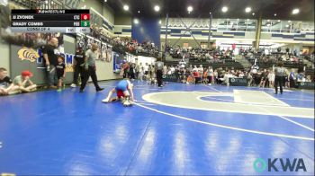 55 lbs Consi Of 4 - JJ Zvonek, Chandler Takedown Club vs Grady Combs, Piedmont