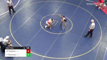167 lbs Semifinal - Brandon Singleton, Central Valley vs Terrell Mcfarland, Pottsville