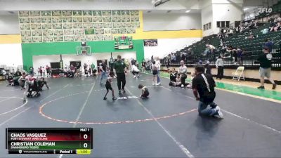 40 lbs Round 5 - Christian Coleman, Swainsboro Tigers vs Chaos Vasquez, Fort Stewart Wrestling