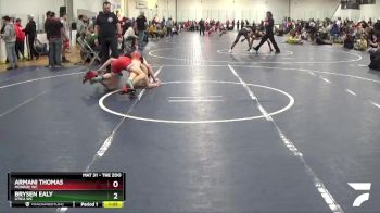 135 lbs Cons. Round 4 - Armani Thomas, Monroe WC vs Brysen Ealy, Utica WC